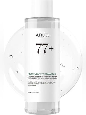 ANUA Heartleaf 77+ Hyaluron Soothing Toner 250ml- New, Sealed! Exp: 3/2026